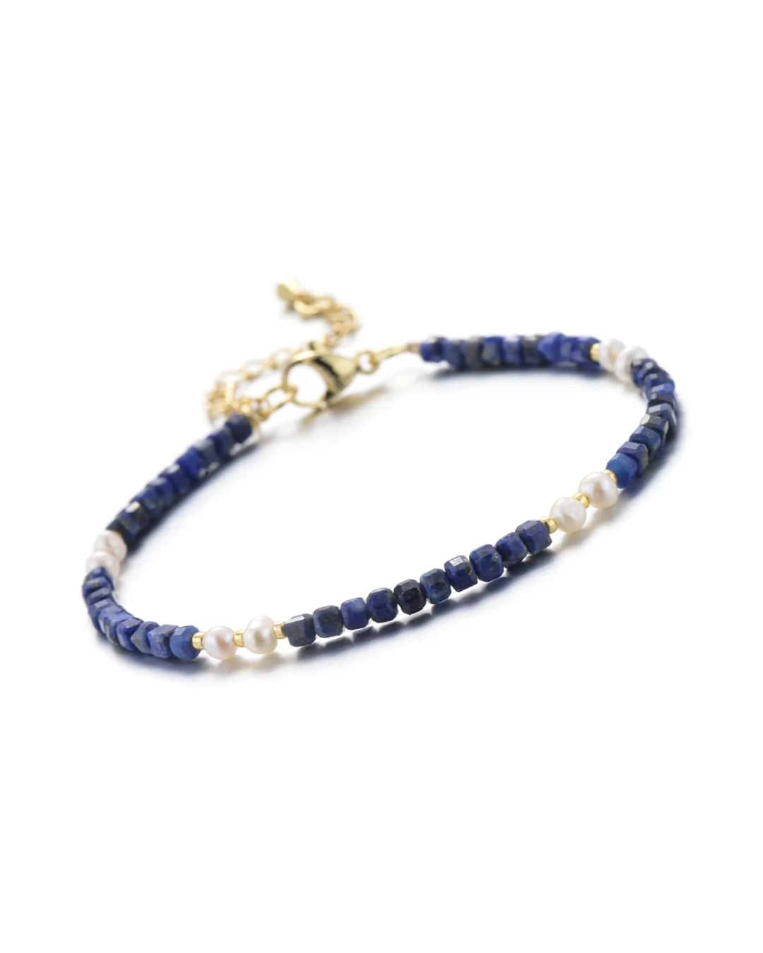 Noa lapis lazuli bracelet in rich natural deep blue
