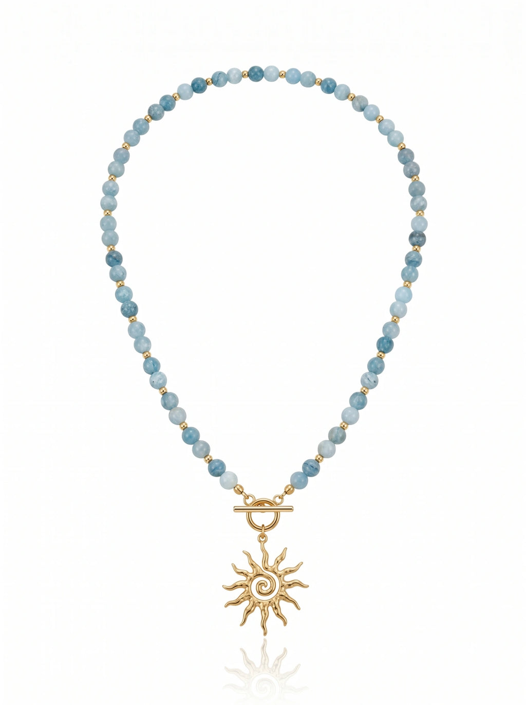 Kaia Blue Glow – Aquamarine Necklace