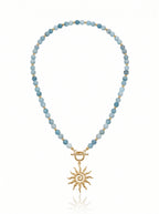 Kaia Blue Glow – Aquamarine Necklace