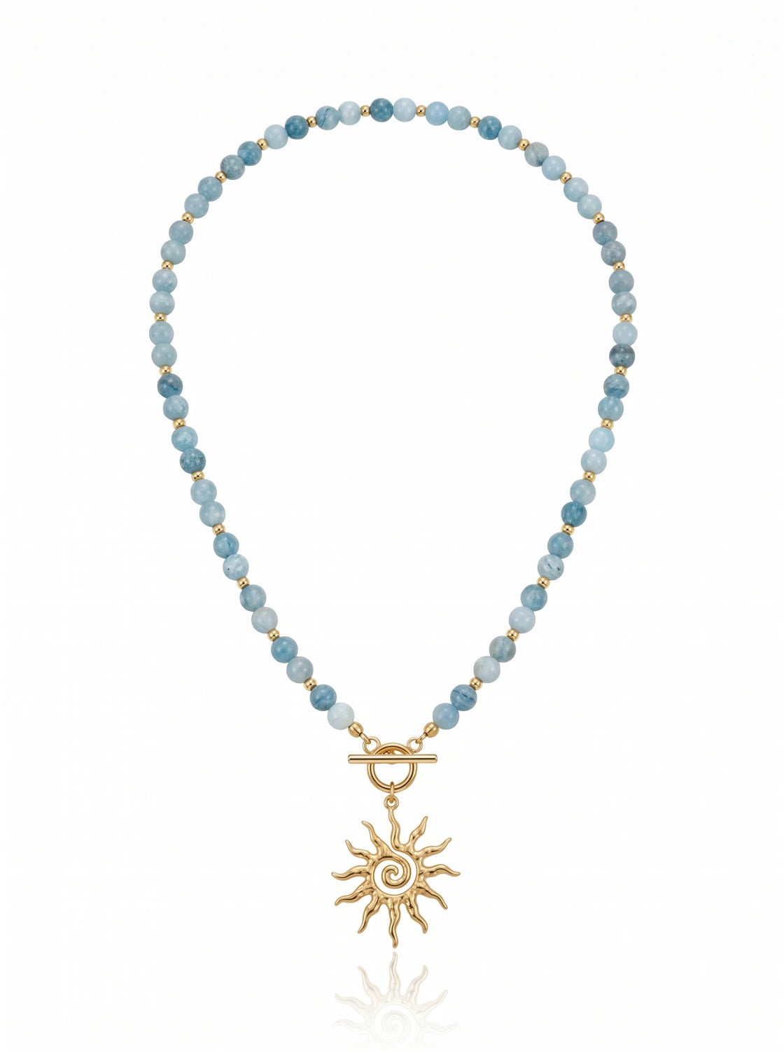 Kaia Blue Glow – Aquamarine Necklace