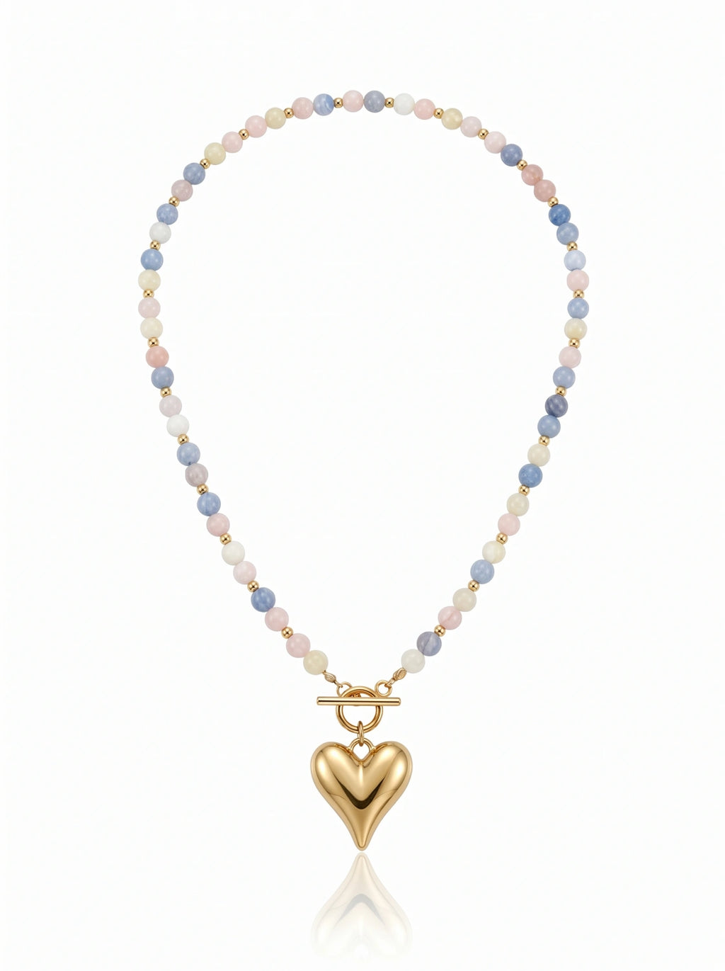 Kaia Pastel Harmony – naszyjnik z pastelowego jadeitu