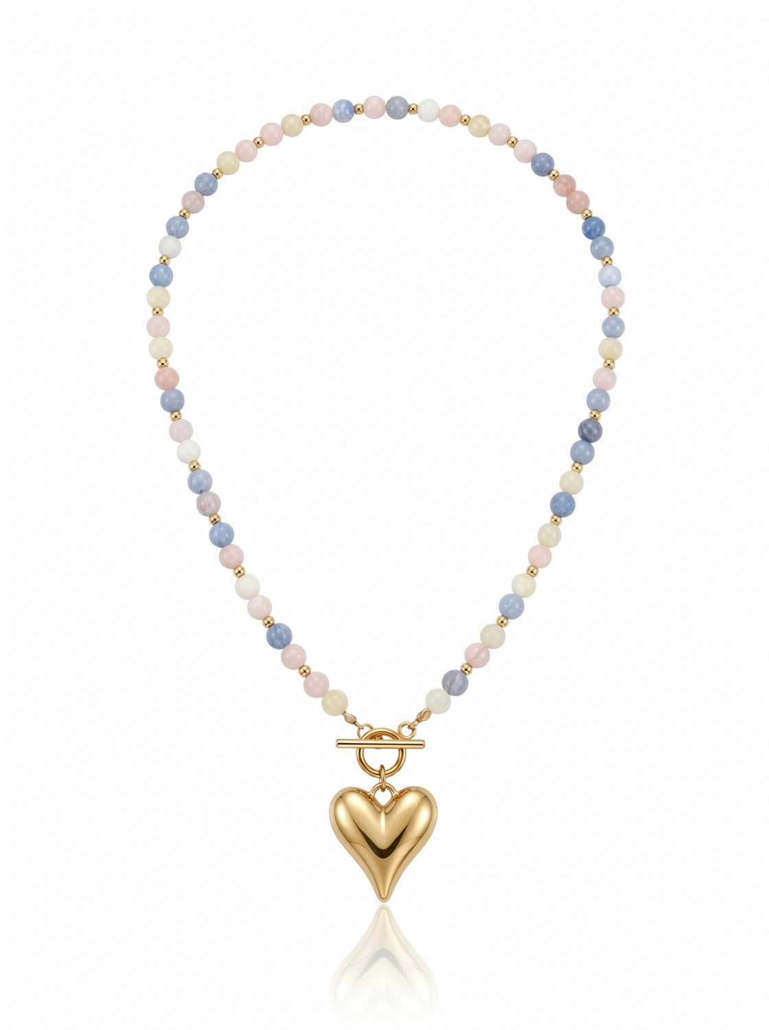 Kaia Pastel Harmony – naszyjnik z pastelowego jadeitu