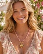 Kaia Rosy Heart – Rhodonite Necklace