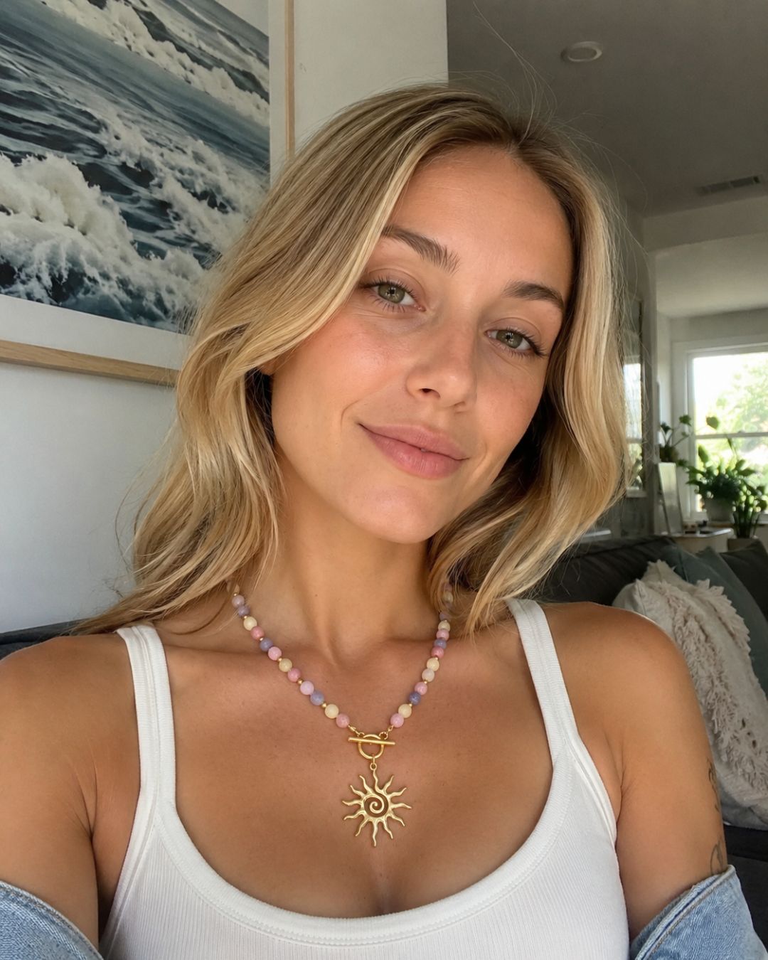Kaia Sunlit Pastel – Pastel Jade Necklace