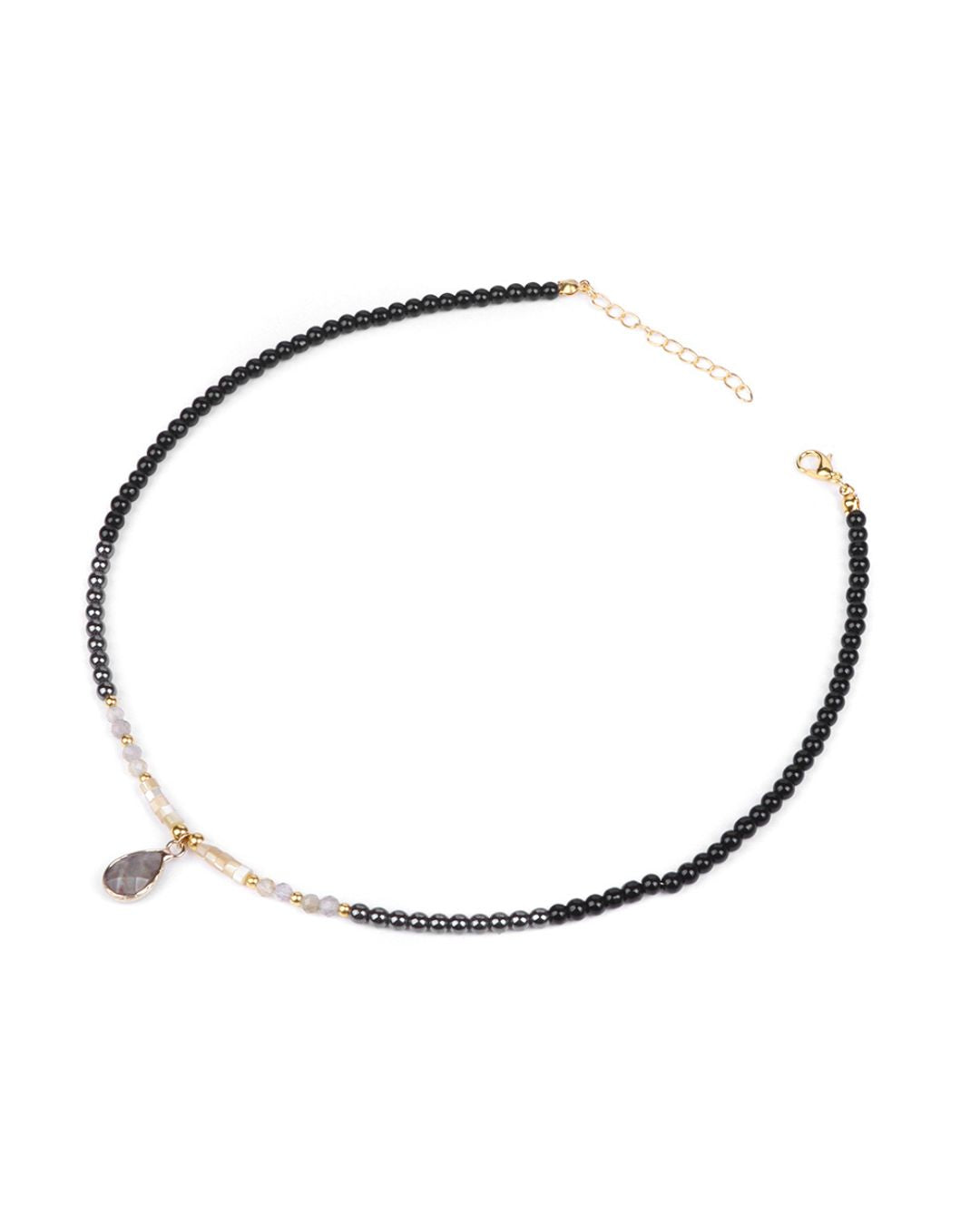 Naya Grey Agate Necklace